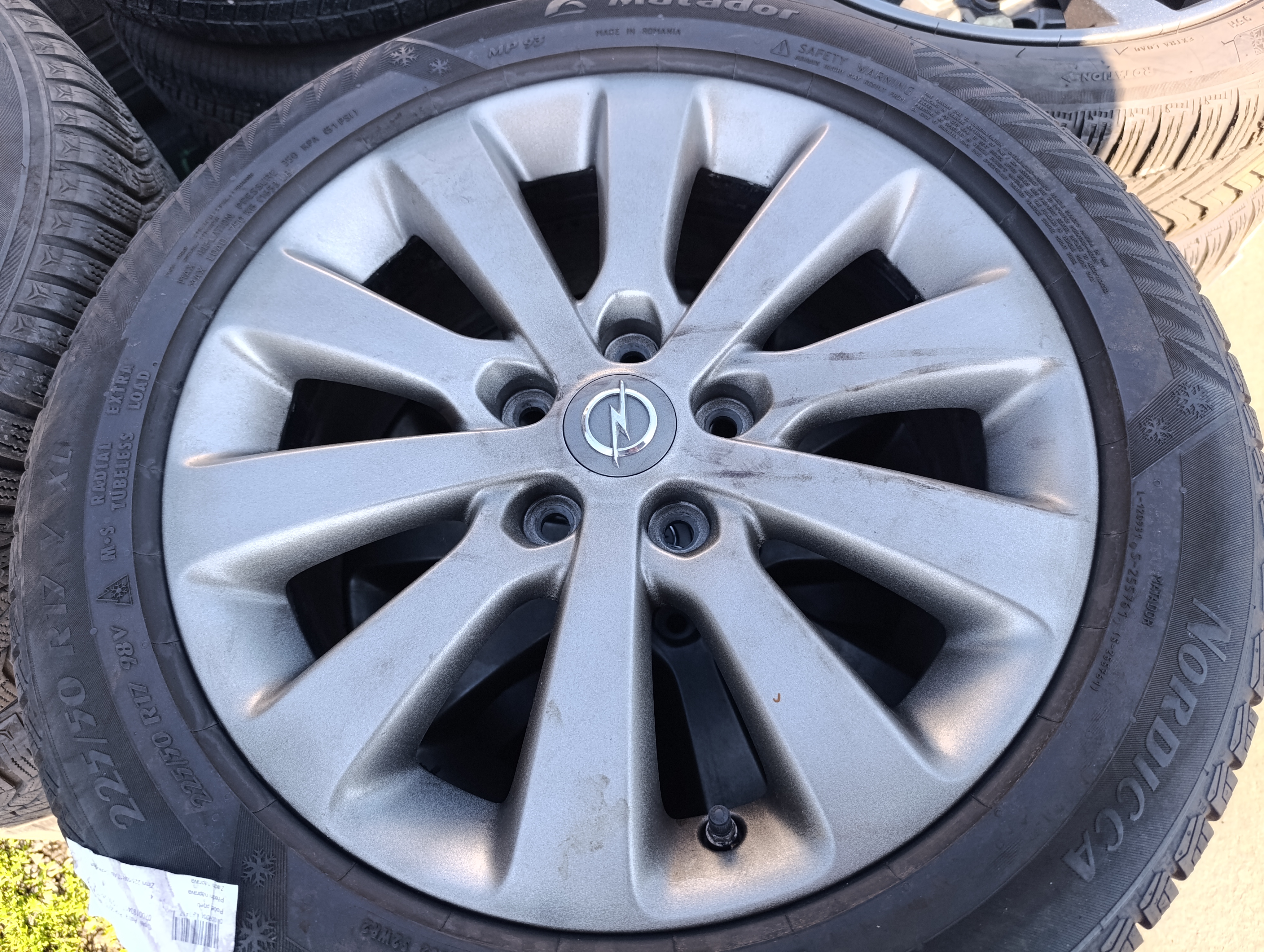 5x115 Opel Astra J Zafira C 7Jx17 ET44 č.0P044K5 alu disky