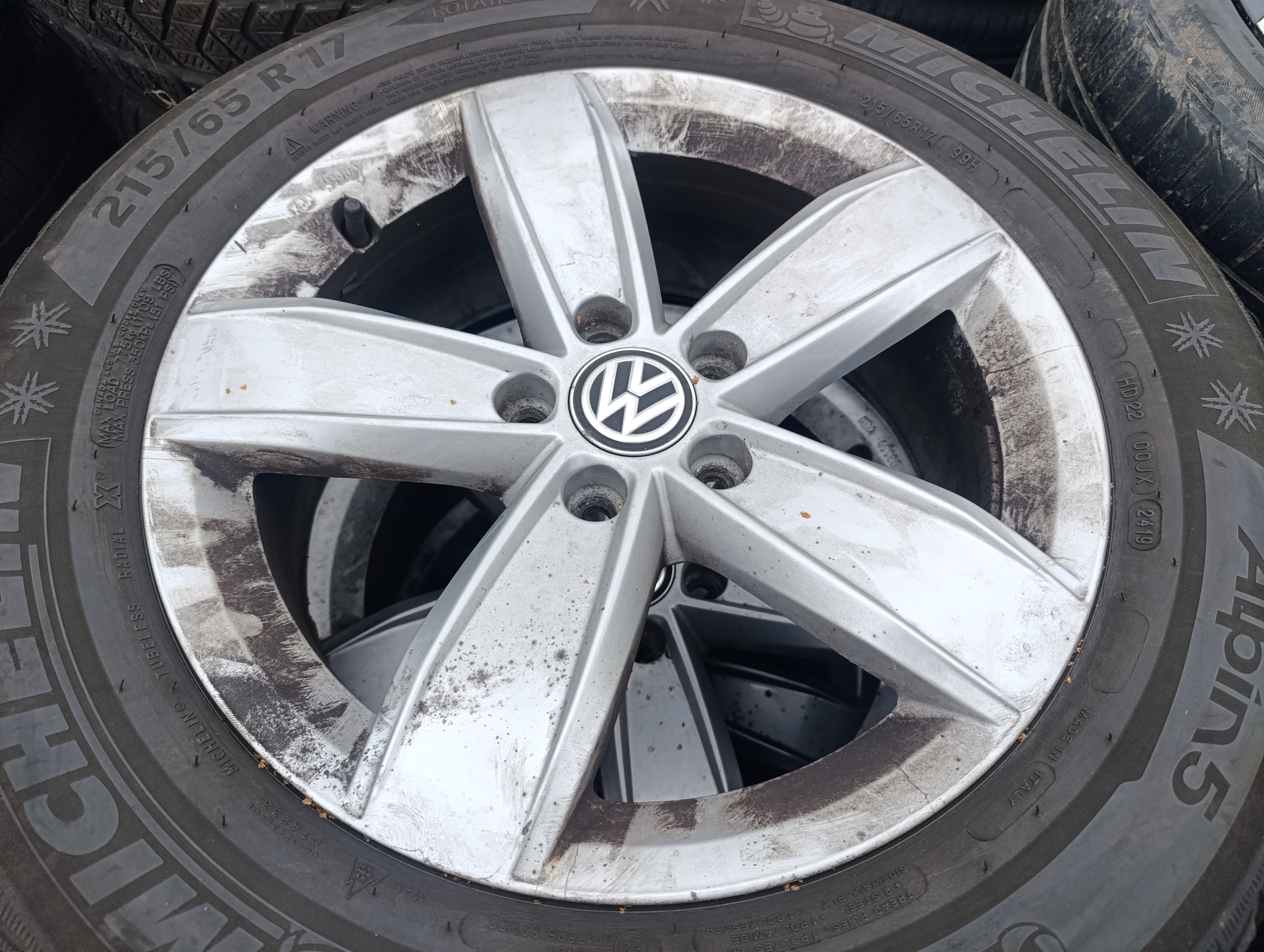 5x112 VW Tiguan II 6,5Jx17 ET38 5NA071497 alu disky