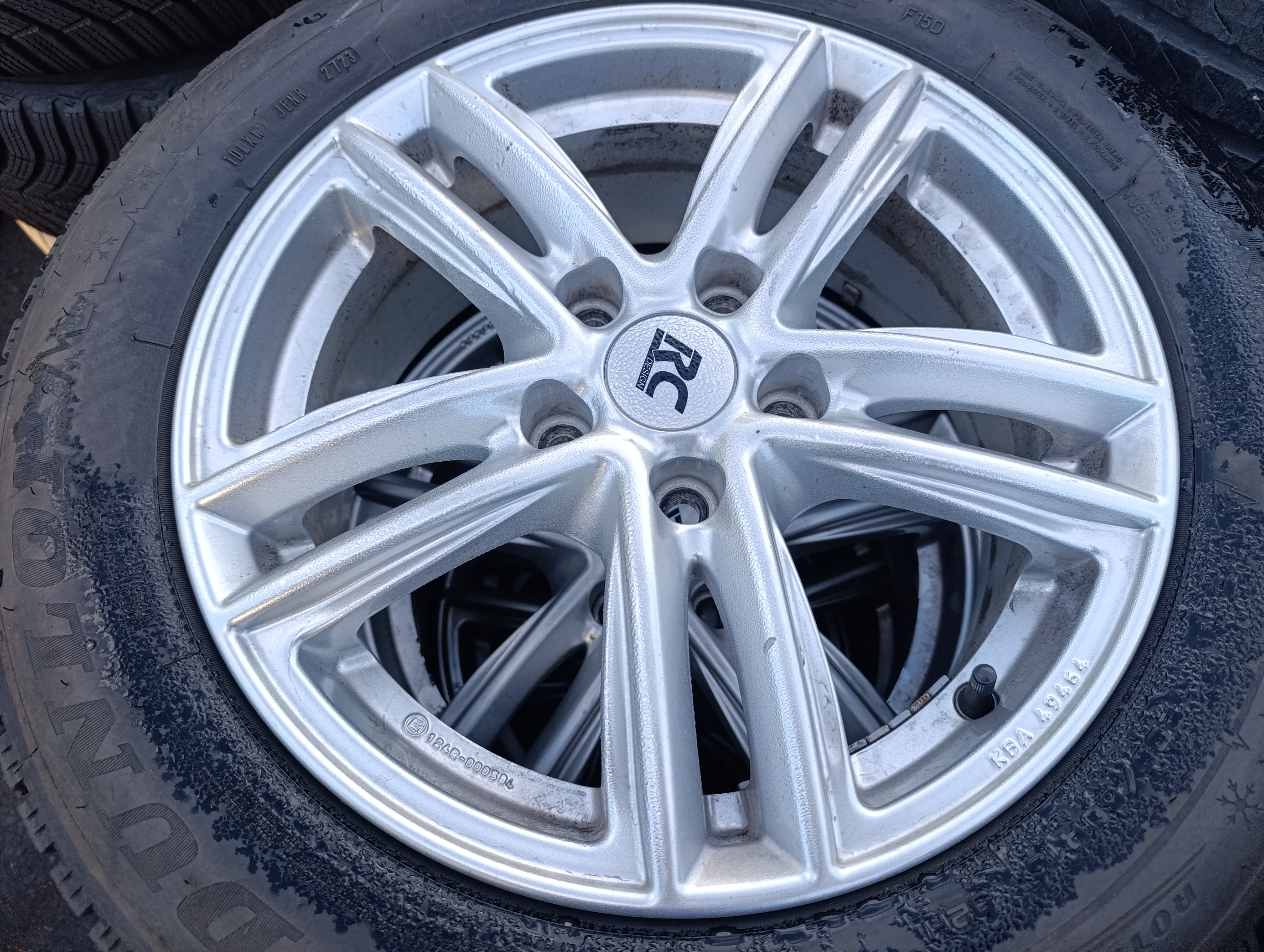 5x112 Brock 6,5Jx16 ET46 č. RE27-656 alu disky