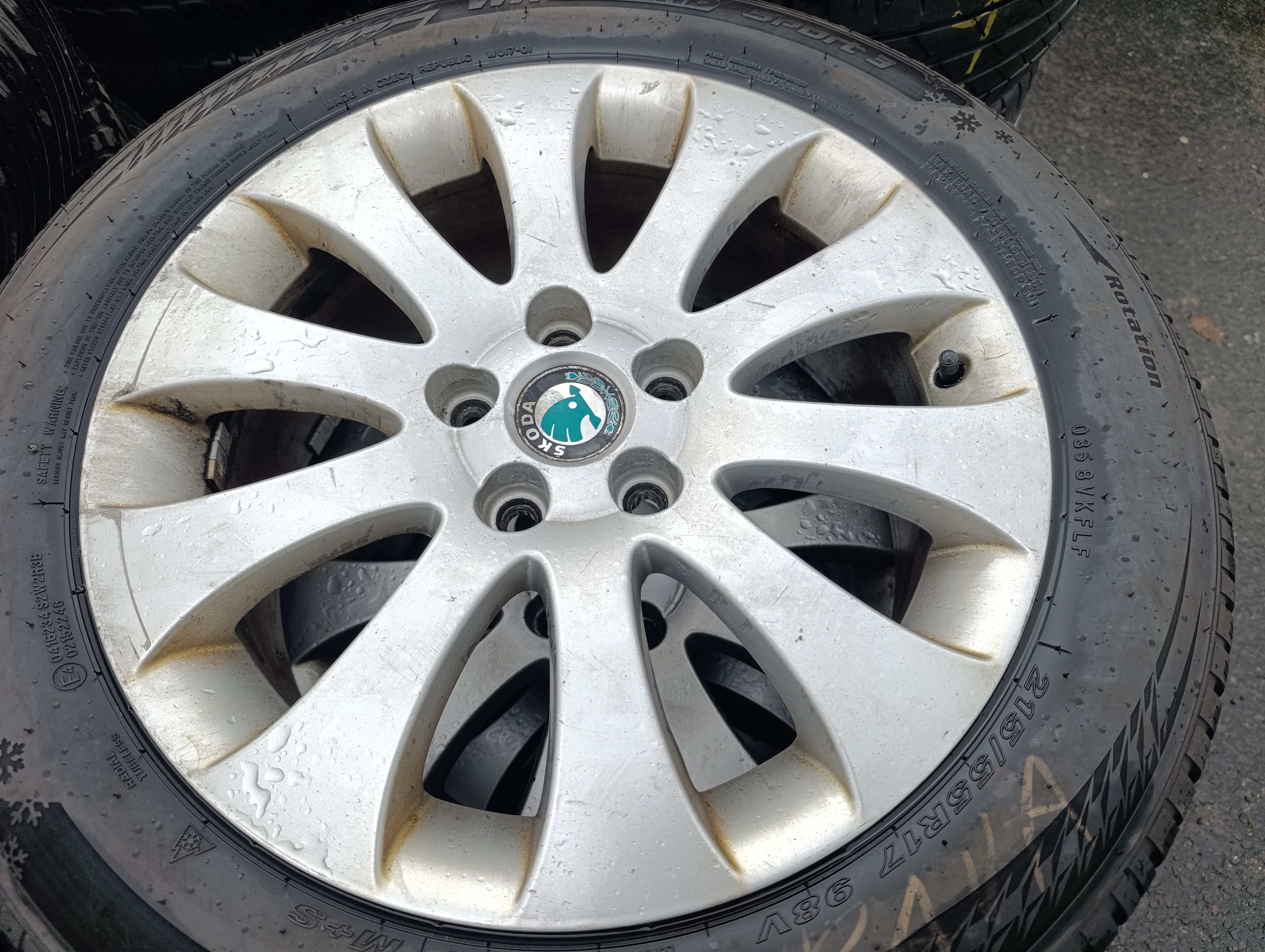 5x112 Škoda Superb 7Jx17 ET49 3T0601025B alu disky