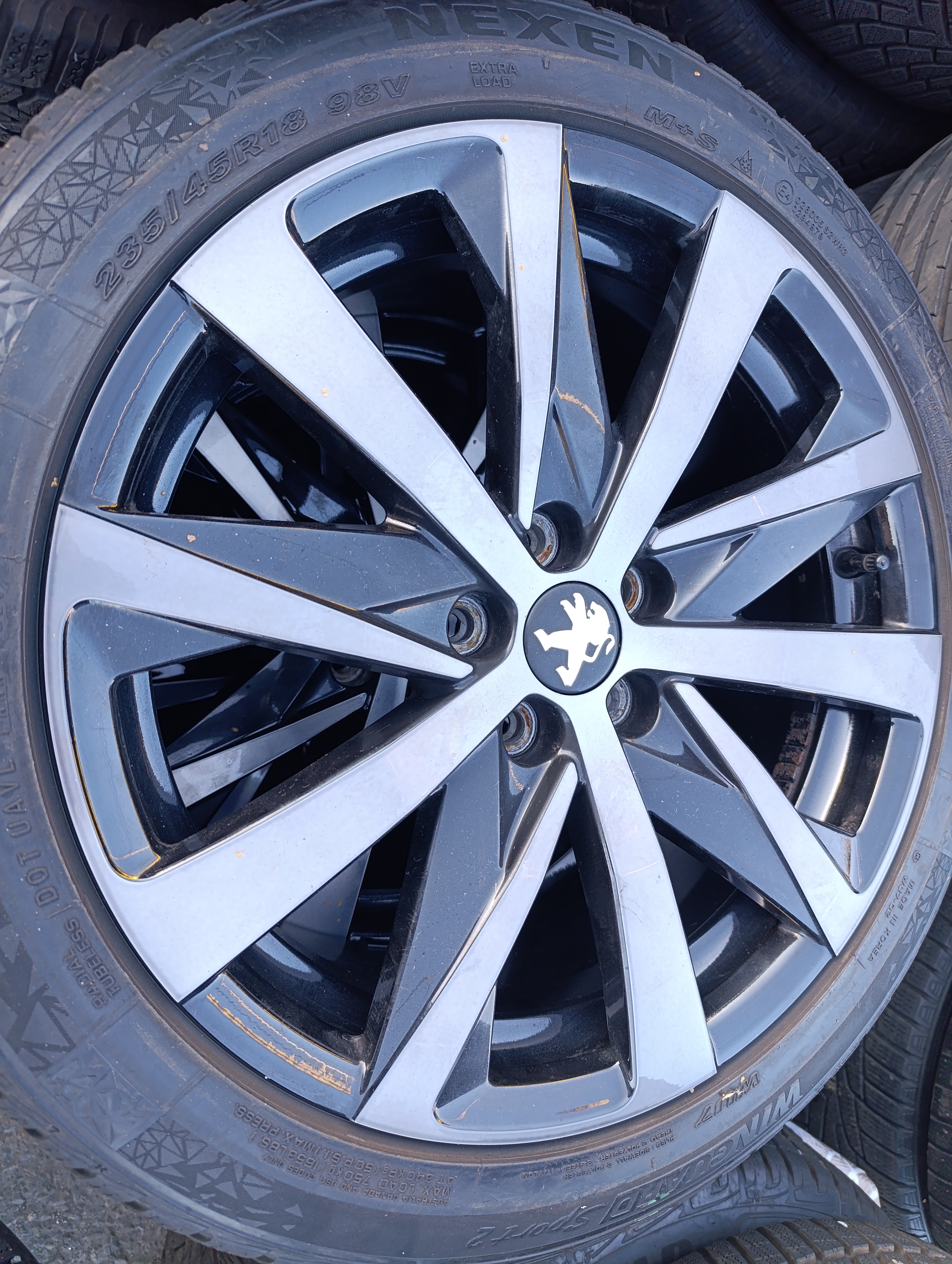 5x108 Peugeot 508 8Jx18 ET44 alu disky