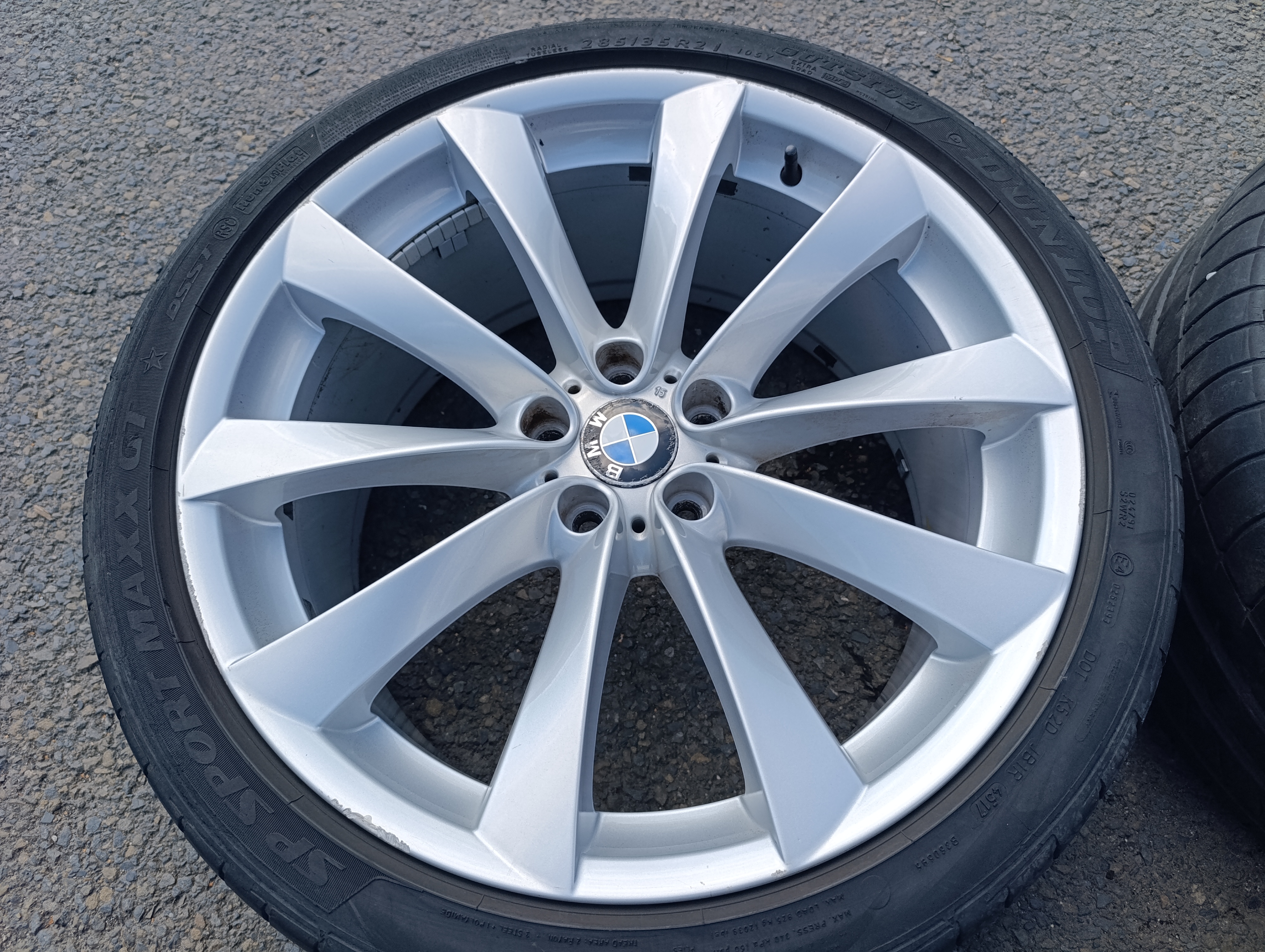5x120 BMW X5 alu disky 21" dvourozměrná sada, alu disky